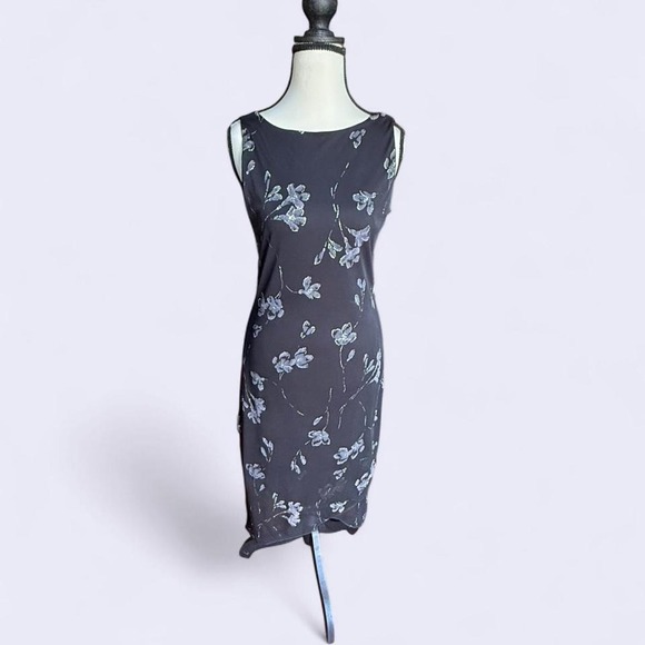 Vintage Byer Too! Black‎ and Silver Midi Dress - Picture 3 of 8